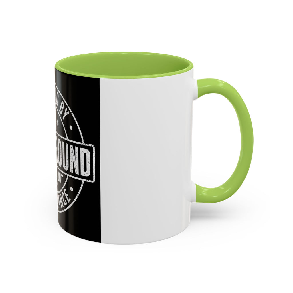 Coffee Mug — "Protected by Surveillance: Fuck Around and Find Out" Black Accent