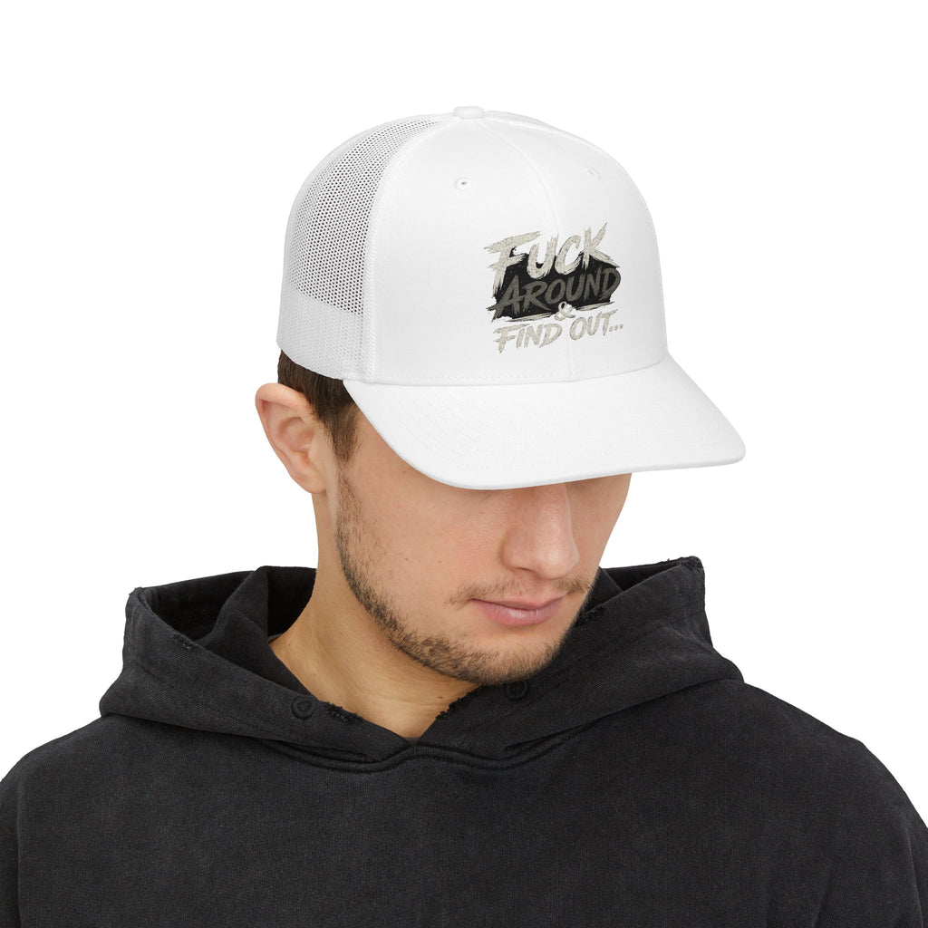 Trucker Cap — "Fuck Around Find Out" Graphic Snapback