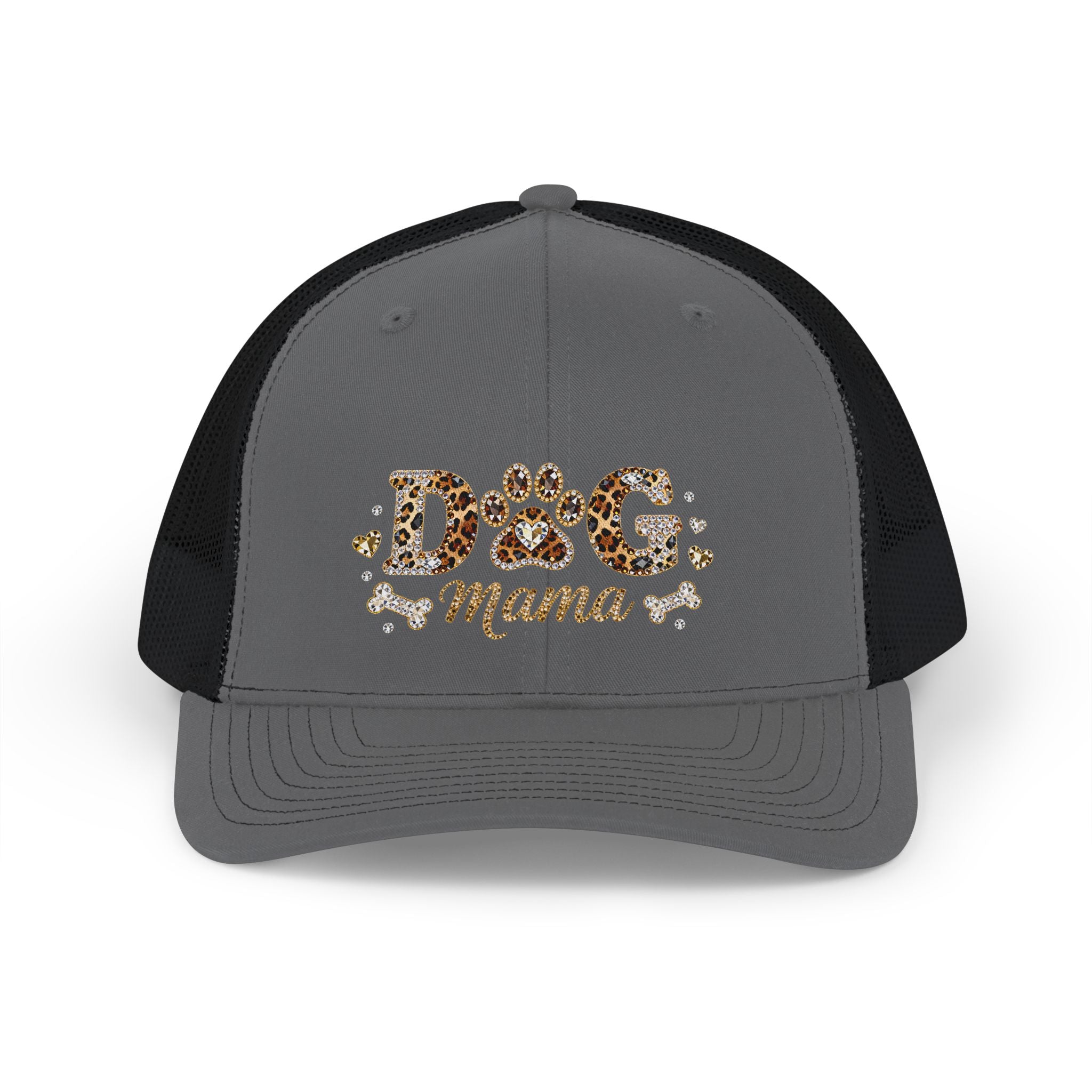 Dog Mama Leopard Print Trucker Cap