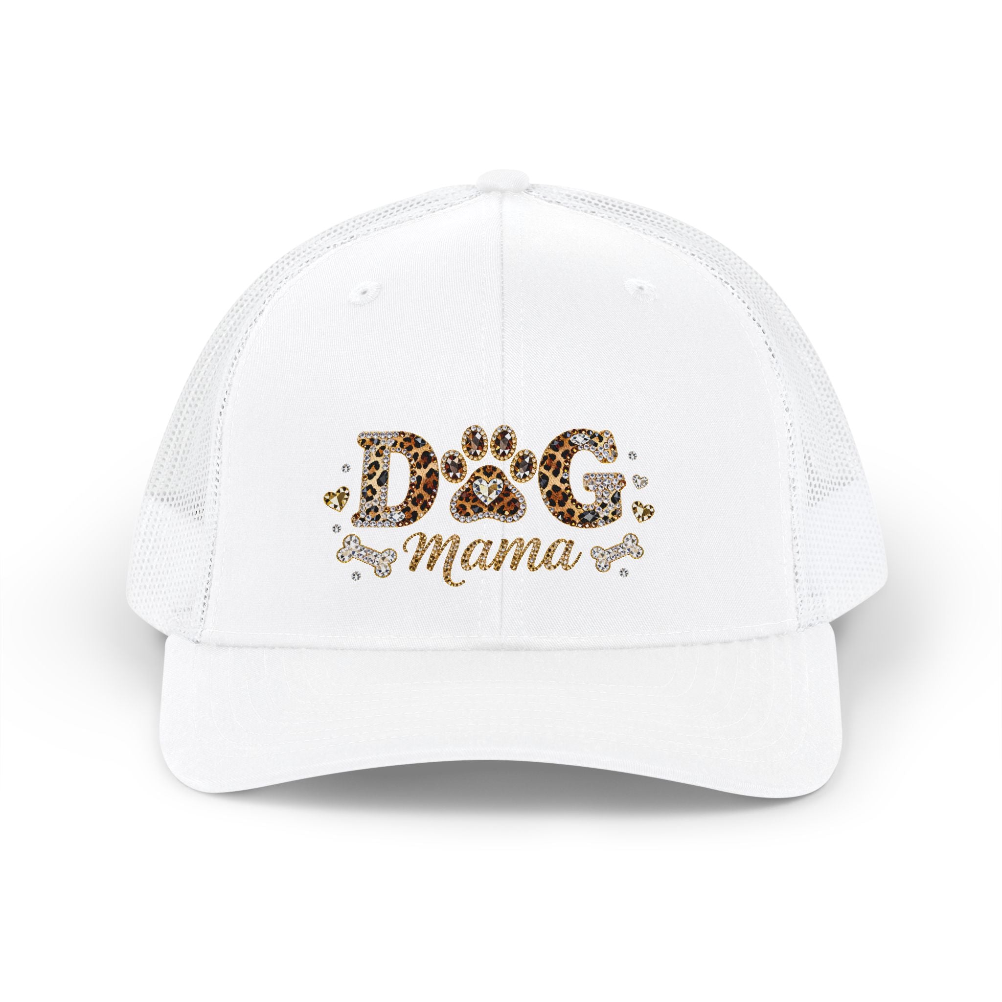 Dog Mama Leopard Print Trucker Cap