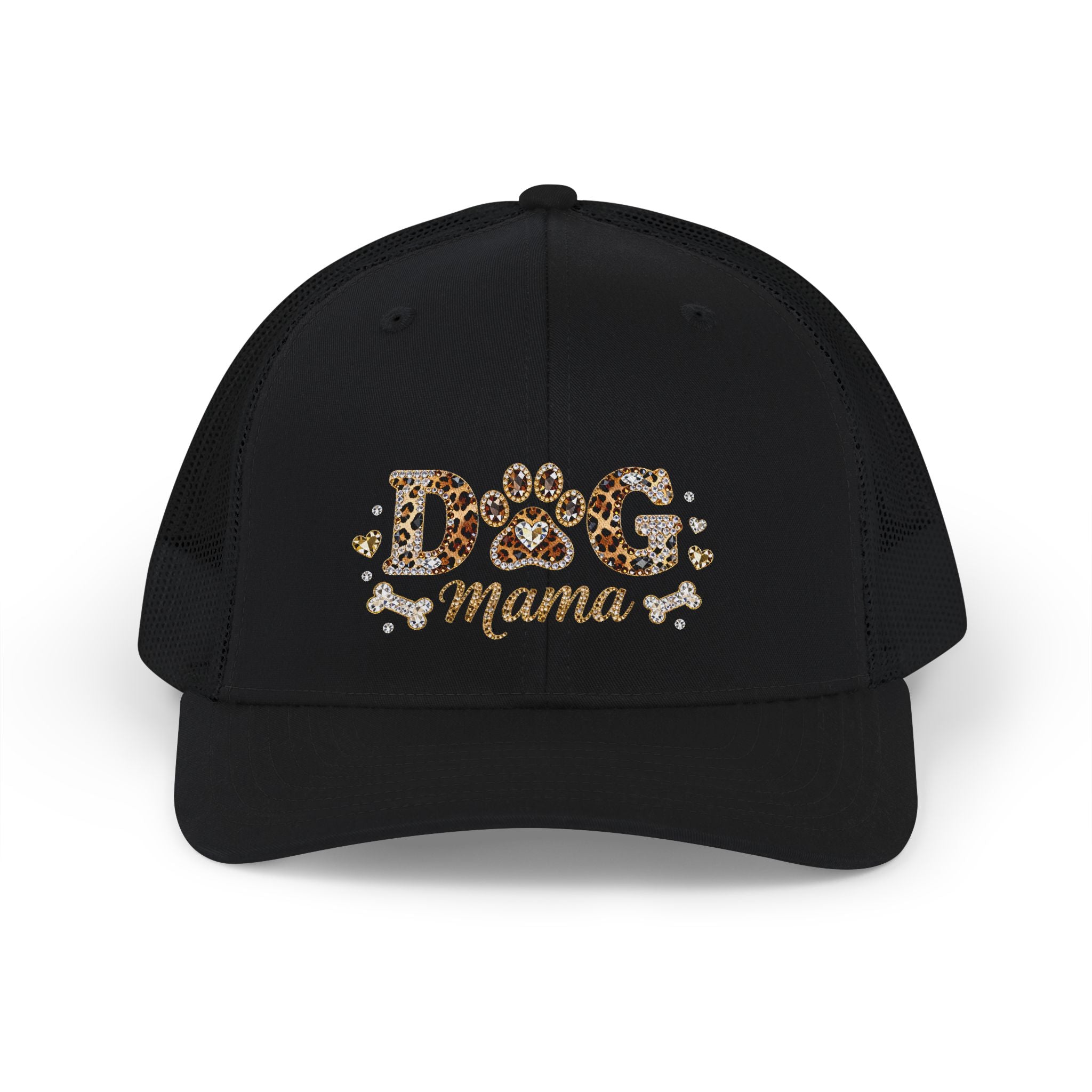 Dog Mama Leopard Print Trucker Cap