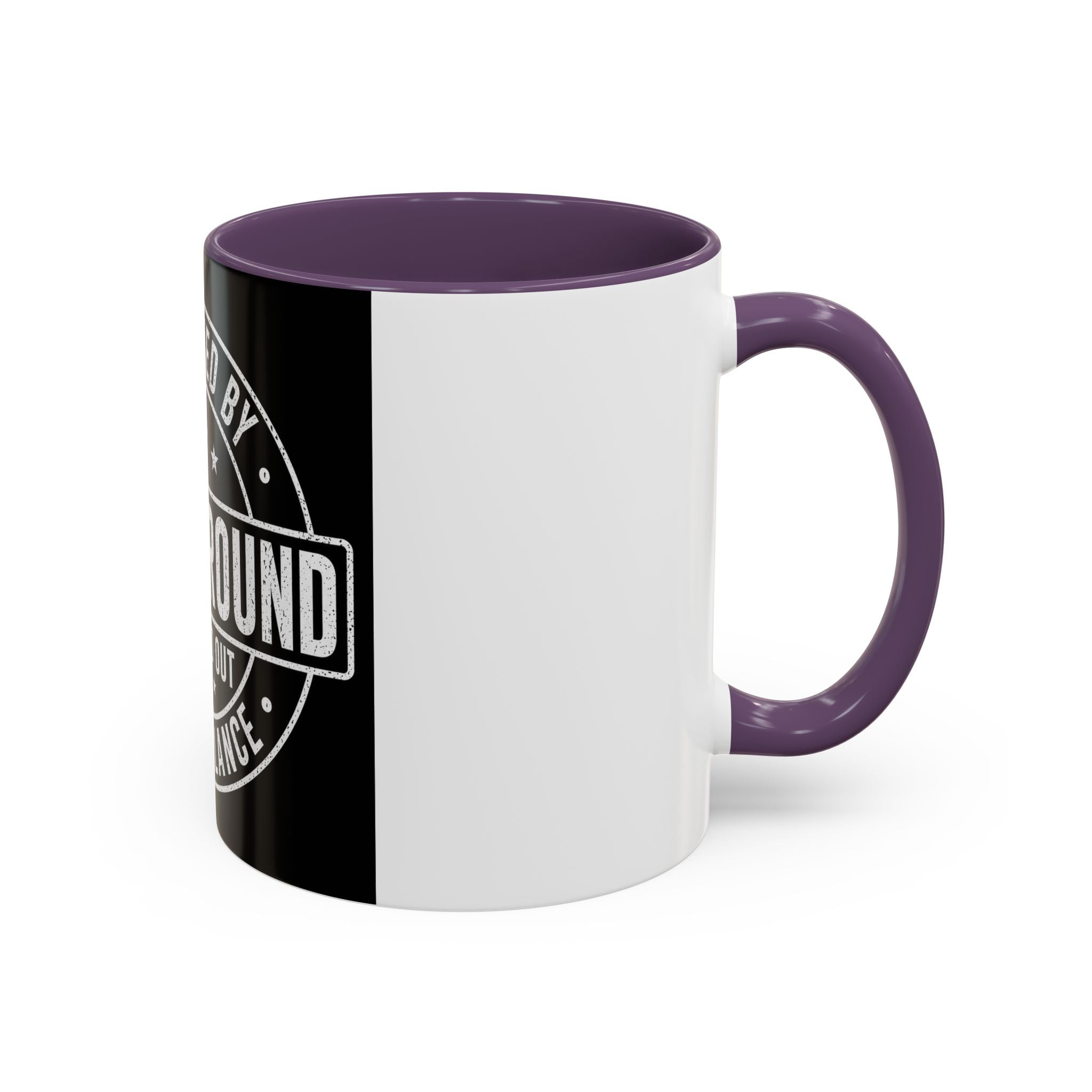 Coffee Mug — "Protected by Surveillance: Fuck Around and Find Out" Black Accent