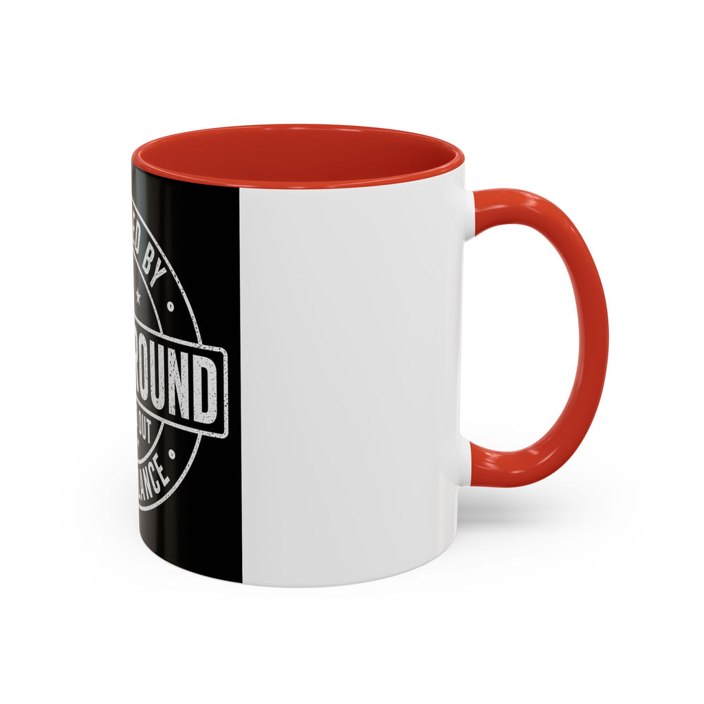 Coffee Mug — "Protected by Surveillance: Fuck Around and Find Out" Black Accent